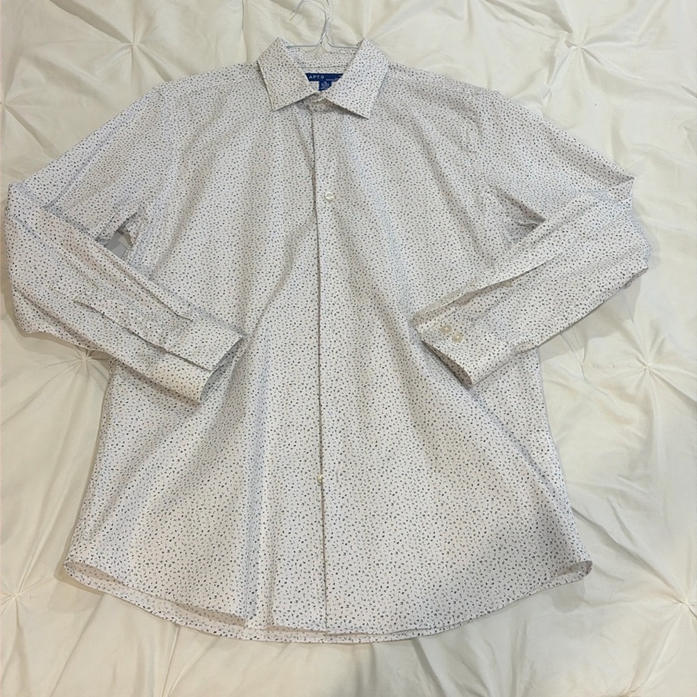 Black and white dress shirt